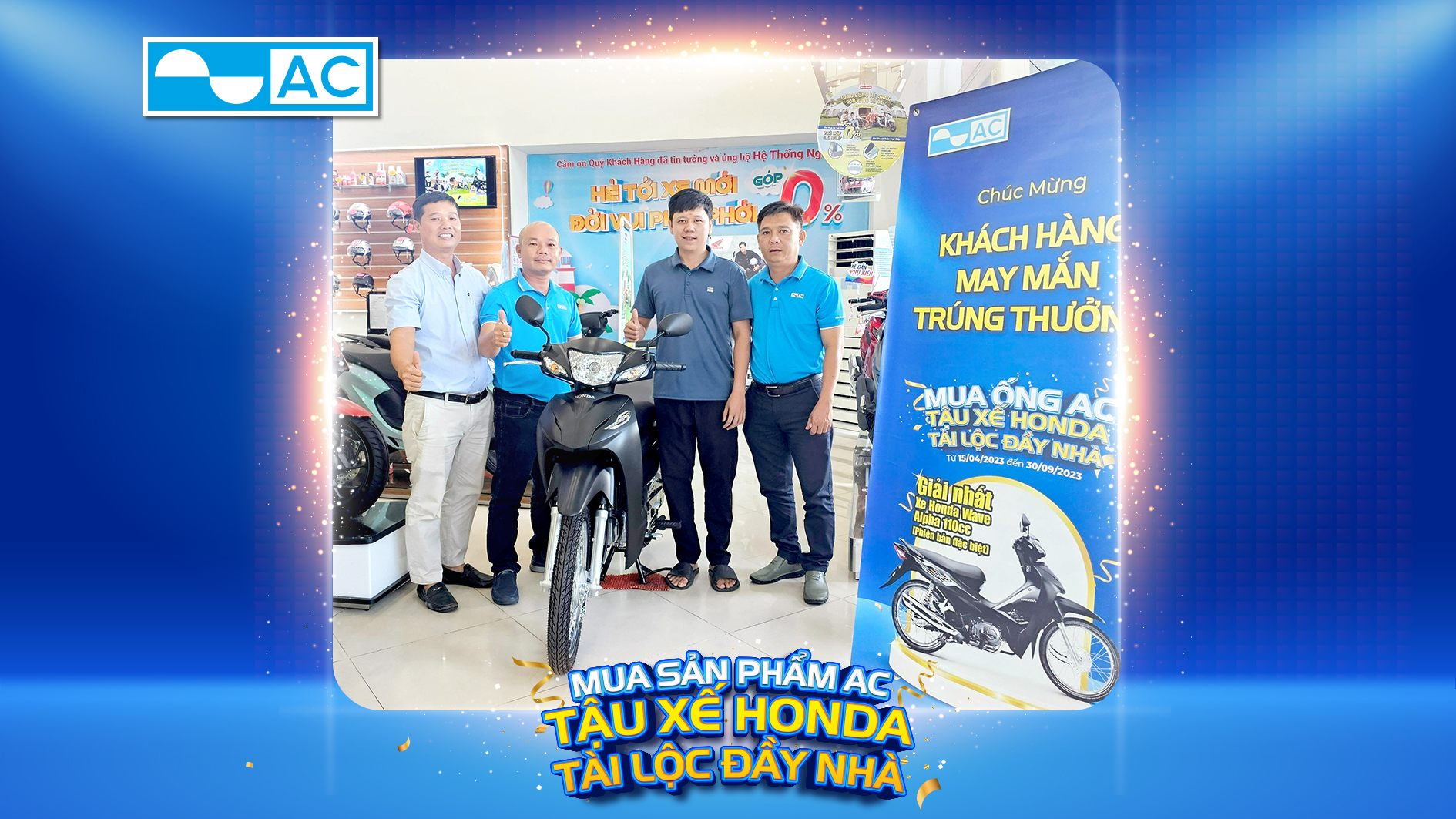 KTG Electric trao xe cho khách hàng khi mua thiết bị điện AC